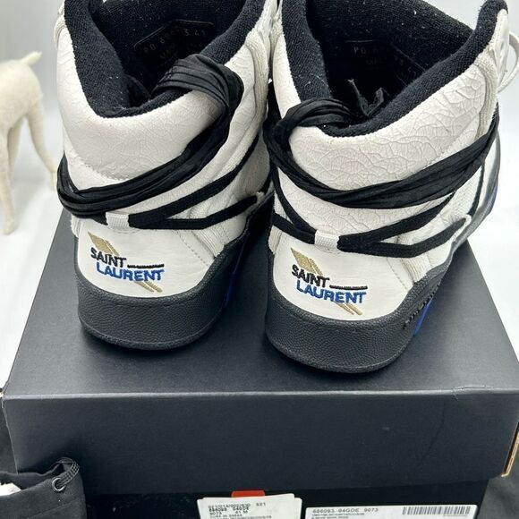 Men’s Saint Laurent cure 05 mid top sneakers size 41 made in Italy - Picture 7 of 11